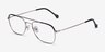 Arizona Silver Black AcetateEyeglass Frames from EyeBuyDirect, Angle View