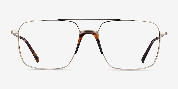 Matt Gold Tortoise Acetate Eyeglass Frames