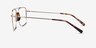 Matt Gold Tortoise AcetateEyeglass Frames from EyeBuyDirect, Side View