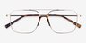 Matt Gold Tortoise AcetateEyeglass Frames from EyeBuyDirect, Closed View