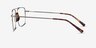 Matt Silver Tortoise AcetateEyeglass Frames from EyeBuyDirect, Side View