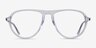 Stratosphere Clear Matte Black AcetateEyeglass Frames from EyeBuyDirect, Front View