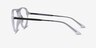 Stratosphere Clear Matte Black AcetateEyeglass Frames from EyeBuyDirect, Side View