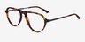 Stratosphere Tortoise Gunmetal AcetateEyeglass Frames from EyeBuyDirect, Angle View