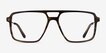 San Diego Striped Green Gold AcetateEyeglass Frames from EyeBuyDirect, Front View