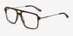 San Diego Striped Green Gold AcetateEyeglass Frames from EyeBuyDirect, Angle View