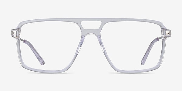 San Diego Clear Silver Acetate Eyeglass Frames