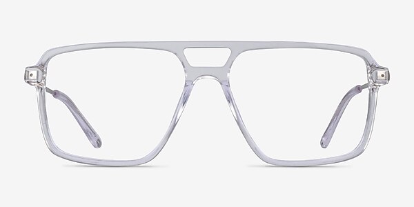 San Diego Clear Silver Acetate Eyeglass Frames