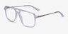 San Diego Clear Silver AcetateEyeglass Frames from EyeBuyDirect, Angle View