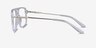 San Diego Clear Silver AcetateEyeglass Frames from EyeBuyDirect, Side View