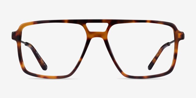 San Diego Tortoise Silver AcetateEyeglass Frames from EyeBuyDirect, Front View