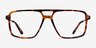 San Diego Tortoise Silver AcetateEyeglass Frames from EyeBuyDirect, Front View