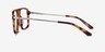 San Diego Tortoise Silver AcetateEyeglass Frames from EyeBuyDirect, Side View