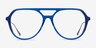 Cumulus Clear Blue Silver AcetateEyeglass Frames from EyeBuyDirect, Front View