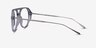Cumulus Clear Gray Silver AcetateEyeglass Frames from EyeBuyDirect, Side View