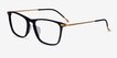 Estuary Black Gold AcetateEyeglass Frames from EyeBuyDirect, Angle View