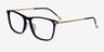 Estuary Black Gold AcetateEyeglass Frames from EyeBuyDirect, Angle View