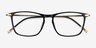 Estuary Black Gold AcetateEyeglass Frames from EyeBuyDirect, Closed View