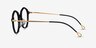 Carmelo Black Gold AcetateEyeglass Frames from EyeBuyDirect, Side View