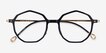 Carmelo Black Gold AcetateEyeglass Frames from EyeBuyDirect, Closed View