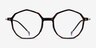 Carmelo Tortoise Silver AcetateEyeglass Frames from EyeBuyDirect, Front View