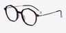 Carmelo Tortoise Silver AcetateEyeglass Frames from EyeBuyDirect, Angle View