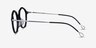 Carmelo Black Silver AcetateEyeglass Frames from EyeBuyDirect, Side View
