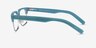 Byron Blue Silver AcetateEyeglass Frames from EyeBuyDirect, Side View