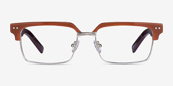 Byron Brown Silver Acetate Eyeglass Frames