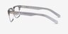 Byron Clear Gray Silver AcetateEyeglass Frames from EyeBuyDirect, Side View