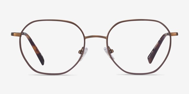 Satsuma Brown Bronze AcetateEyeglass Frames from EyeBuyDirect, Front View