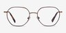 Satsuma Brown Bronze AcetateEyeglass Frames from EyeBuyDirect, Front View