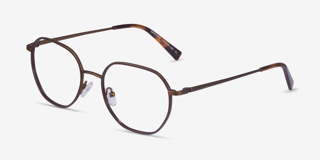 Satsuma Brown Bronze AcetateEyeglass Frames from EyeBuyDirect, Angle View