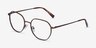 Satsuma Brown Bronze AcetateEyeglass Frames from EyeBuyDirect, Angle View