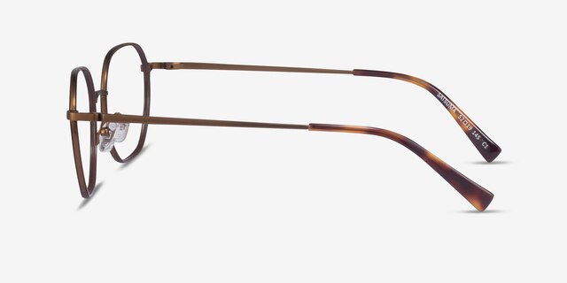 Satsuma Brown Bronze AcetateEyeglass Frames from EyeBuyDirect, Side View
