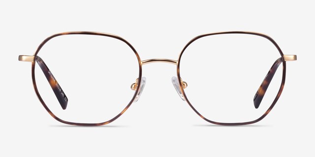 Satsuma Tortoise Gold AcetateEyeglass Frames from EyeBuyDirect, Front View