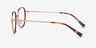 Satsuma Tortoise Gold AcetateEyeglass Frames from EyeBuyDirect, Side View