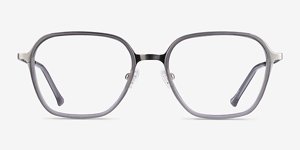 Atami Gray Silver Acetate Eyeglass Frames