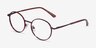 Ikigai Clear Brown Red Copper AcetateEyeglass Frames from EyeBuyDirect, Angle View