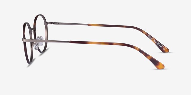 Ikigai Tortoise Gunmetal AcétateMontures de lunettes de vue d'EyeBuyDirect, Vue de Côté