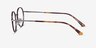 Ikigai Tortoise Gunmetal AcétateMontures de lunettes de vue d'EyeBuyDirect, Vue de Côté