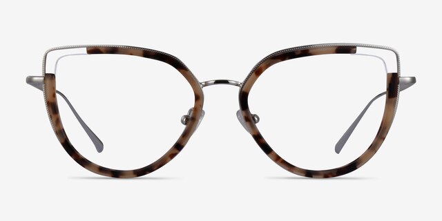 Koyo Ivory Tortoise Silver AcetateEyeglass Frames from EyeBuyDirect, Front View