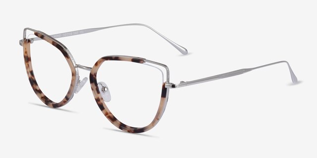 Koyo Ivory Tortoise Silver AcetateEyeglass Frames from EyeBuyDirect, Angle View