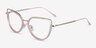 Koyo Champagne Gold AcétateMontures de lunettes de vue d'EyeBuyDirect, Vue d'Angle