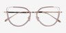 Koyo Champagne Gold AcétateMontures de lunettes de vue d'EyeBuyDirect, Vue Rapprochée