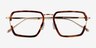 Tsundoku Tortoise Gold AcetateEyeglass Frames from EyeBuyDirect, Closed View