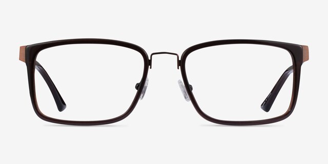Shibui Coffee AcetateEyeglass Frames from EyeBuyDirect, Front View