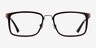 Shibui Coffee AcetateEyeglass Frames from EyeBuyDirect, Front View