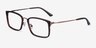 Shibui Coffee AcetateEyeglass Frames from EyeBuyDirect, Angle View