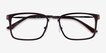 Shibui Coffee AcetateEyeglass Frames from EyeBuyDirect, Closed View